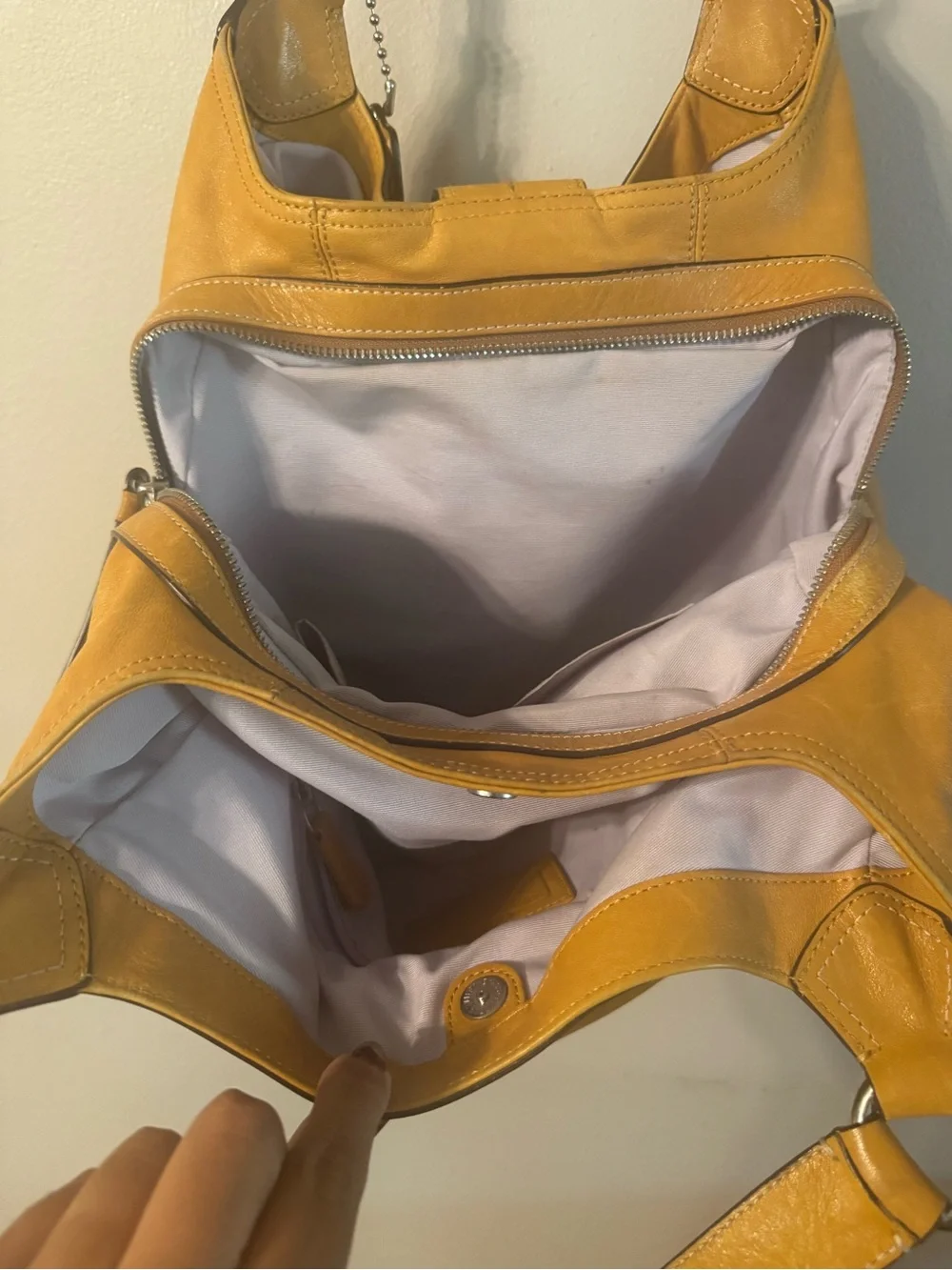 Coach authentic mustard